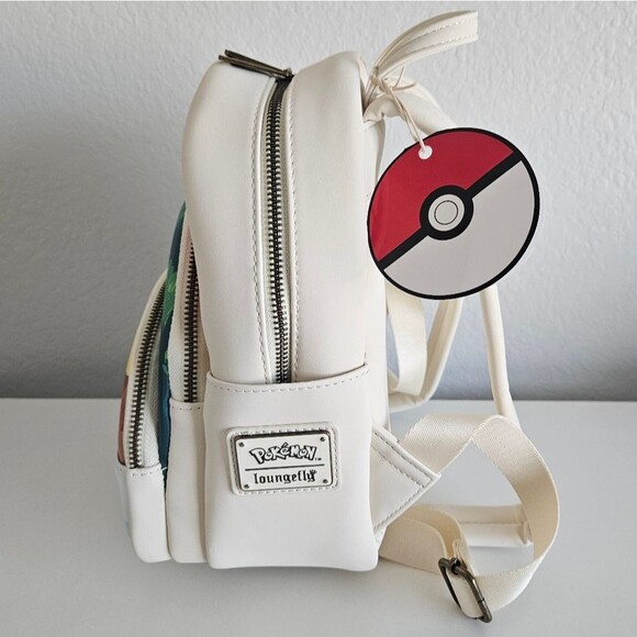 NWT Loungefly x Pokémon | Elements Triple Pocket Starters Colorful Mini Backpack - Picture 8 of 12